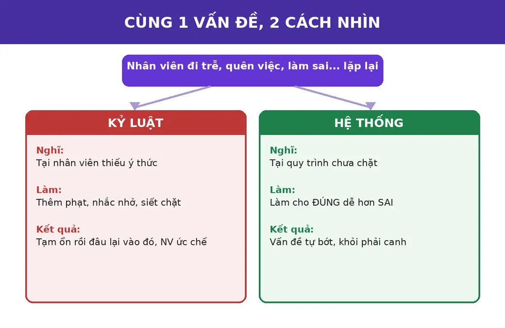 Sơ đồ hai nhánh: cách kỷ luật và cách hệ thống